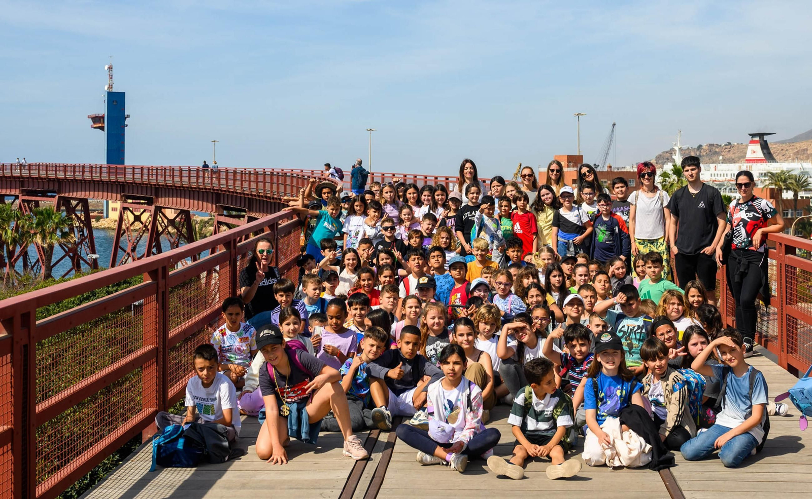 Una de las visitas de escolares que ha recibido el Cargadero del Mineral a lo largo de este año.