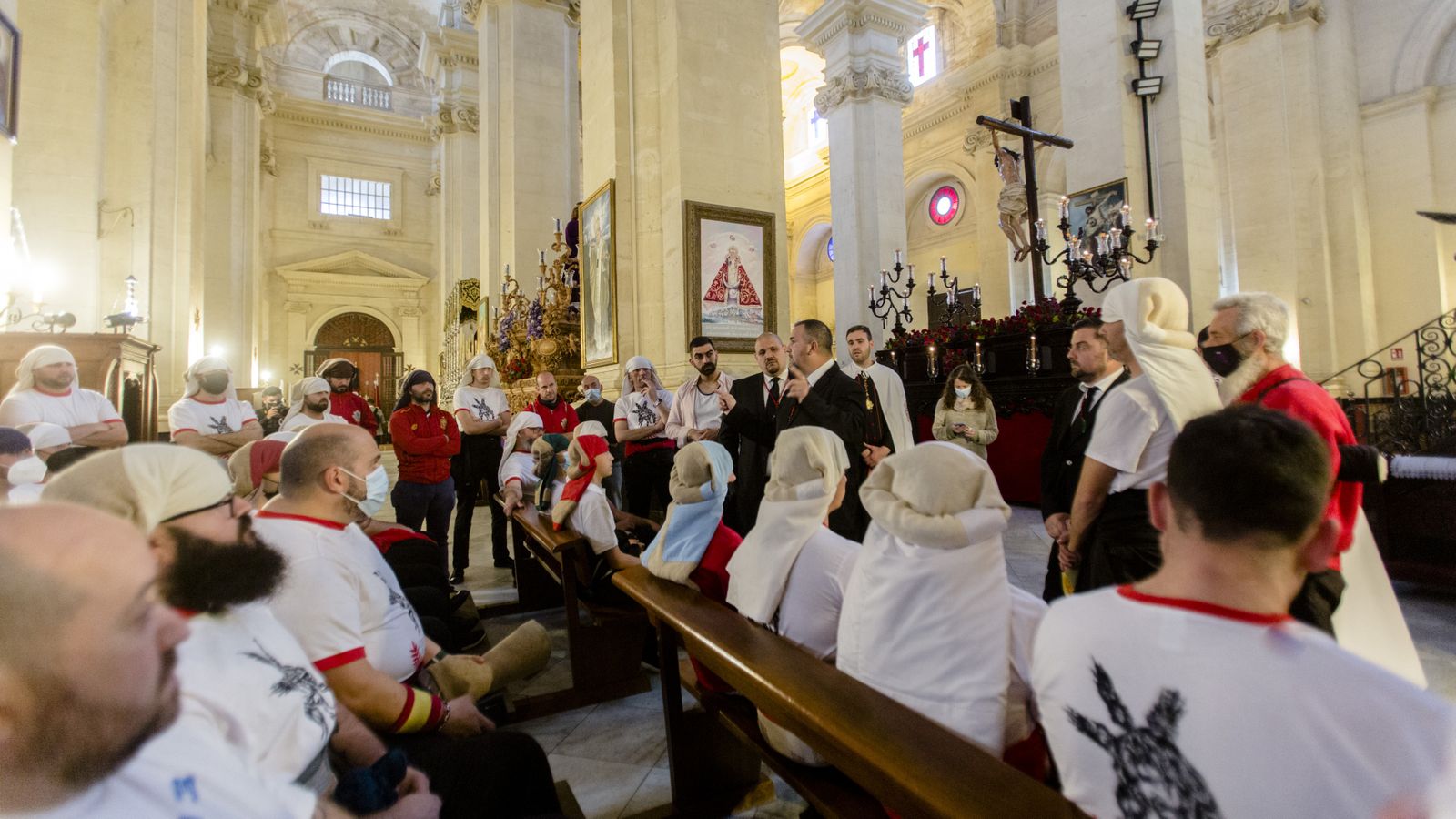 Las imágenes de la cofradía del Perdón en la Semana Santa de Chiclana 2022
