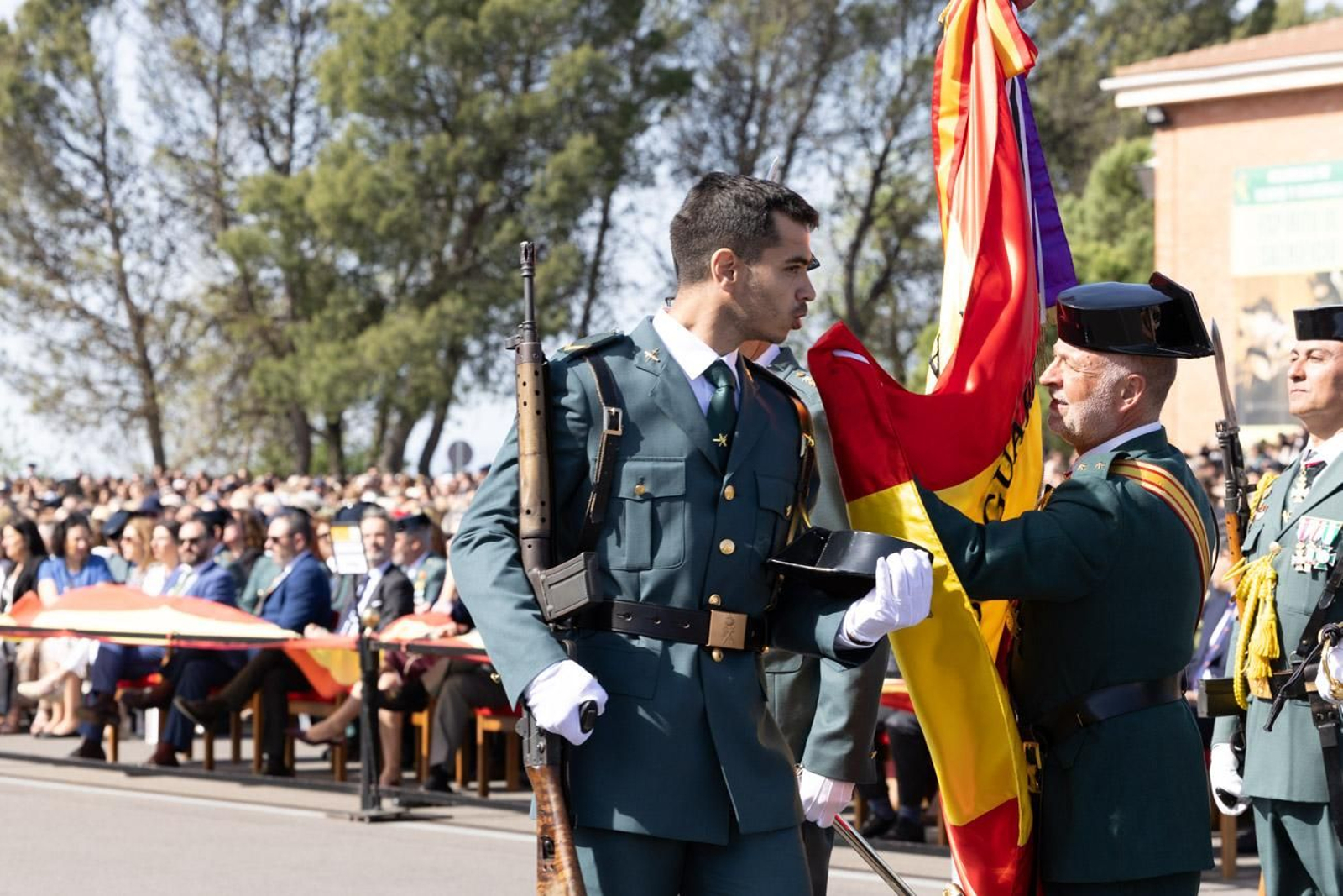 Acto de jura de bandera de la 130ª promoción de guardias civiles de la Academia de Baeza