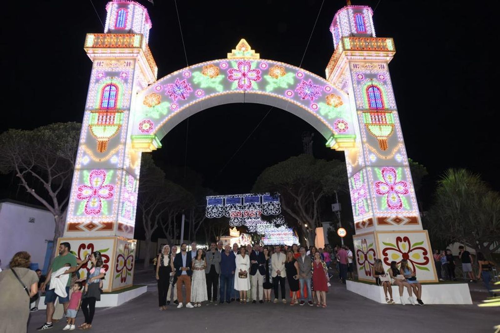 La portada principal de la Feria de Torremolinos.