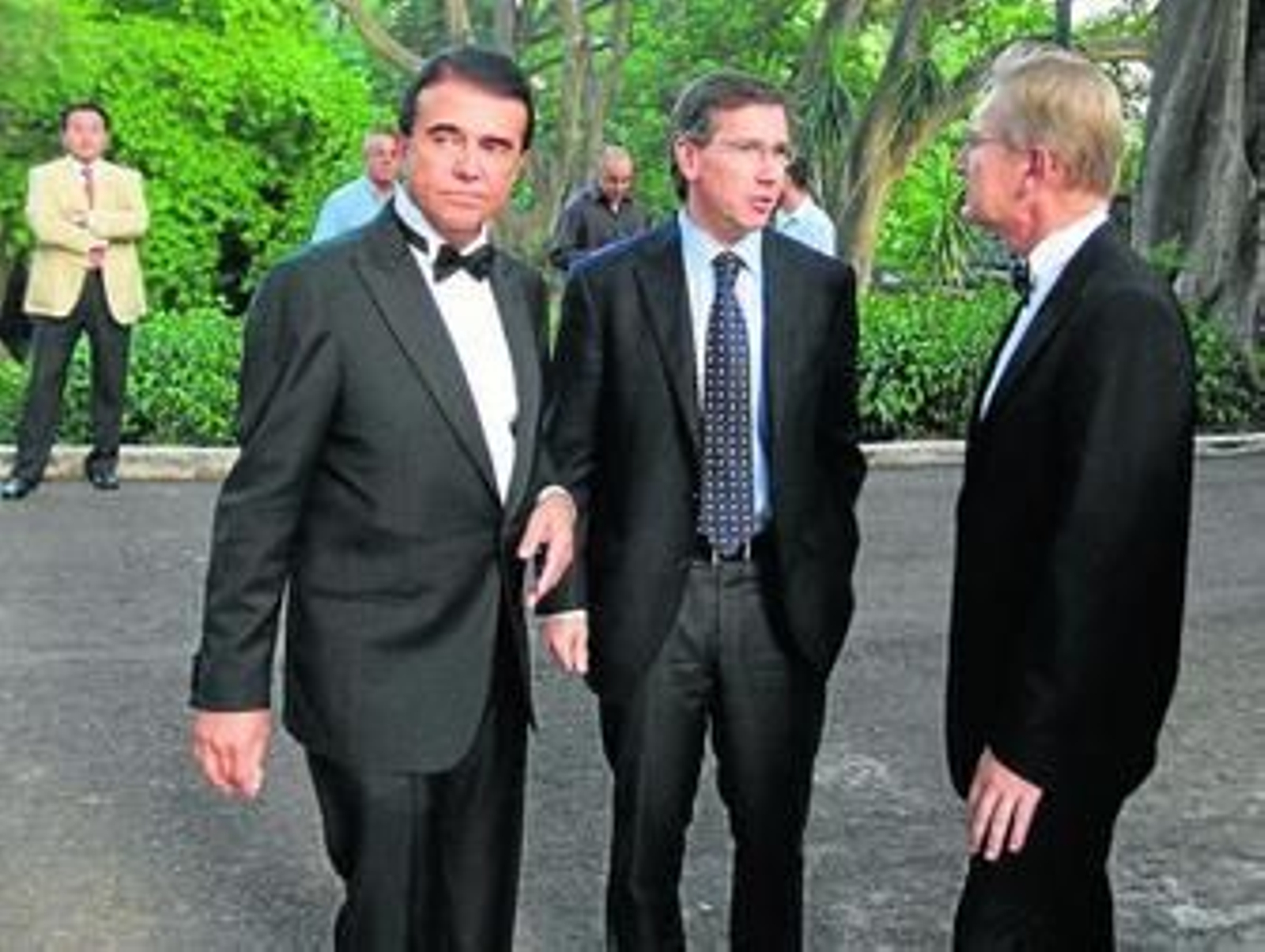 Baldomero Rodiles-San Miguel Pardo, Bernardino León Gross e Ignacio Romero Boldt, ayer.