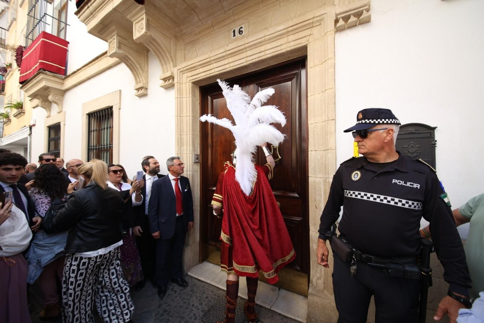 La guardia romana del Señor del Consuelo de la hermandad del Transporte
