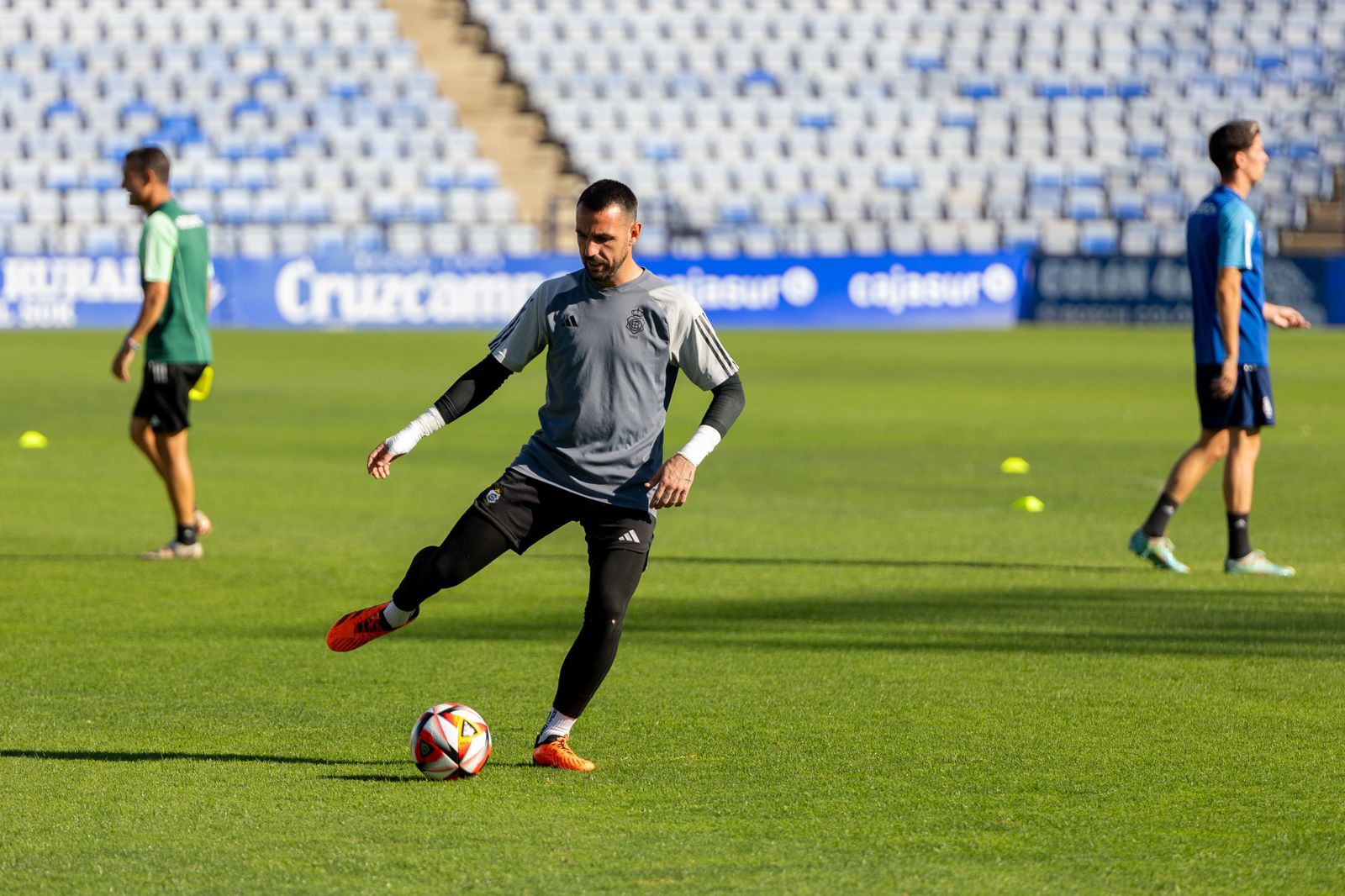 Las mejores imágenes del entrenamiento de este jueves del Recreativo de Huelva