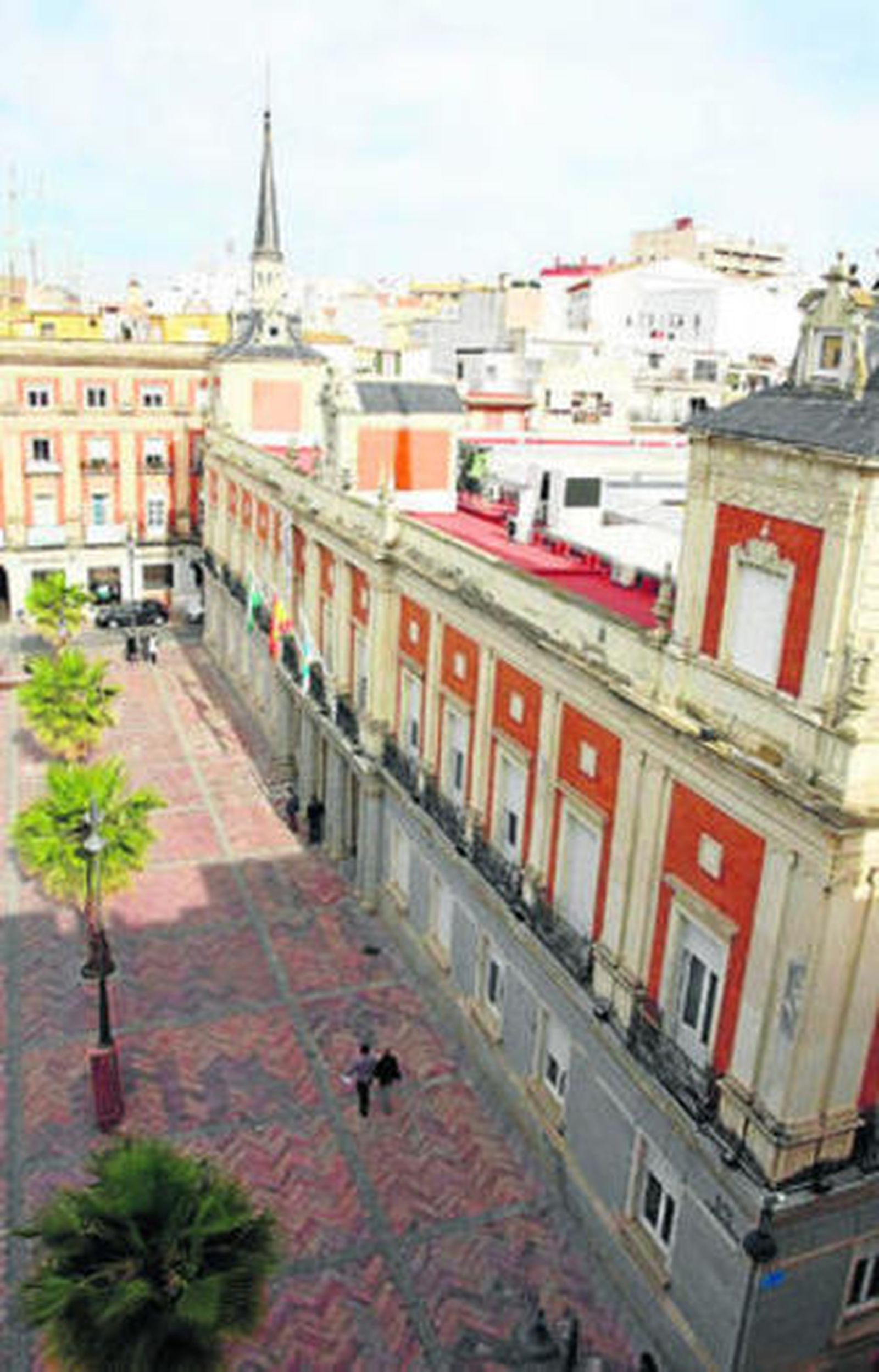 Edificio del Consistorio, en la Plaza de la Constitución.
