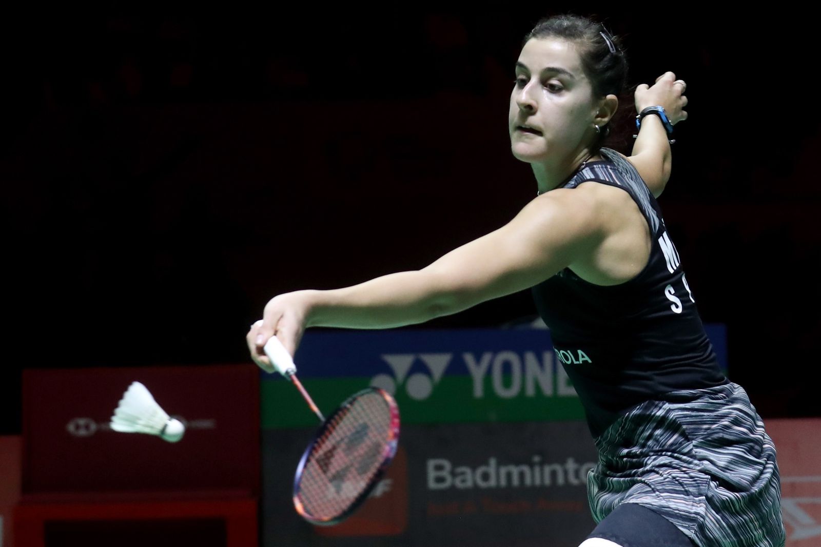 Carolina Marín durante el encuentro del Abierto de Indonesia.