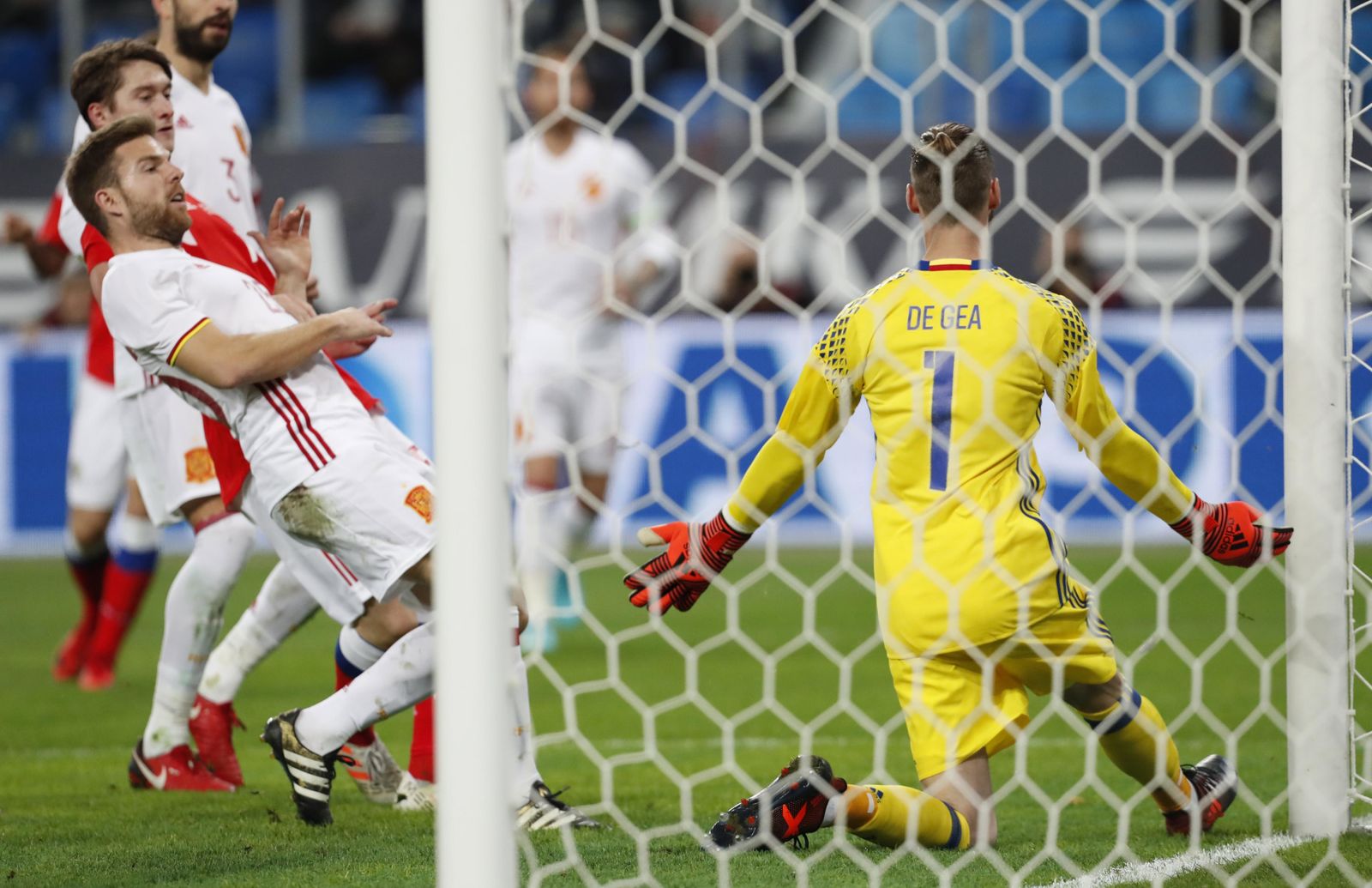 La galería del amistoso Rusia-España