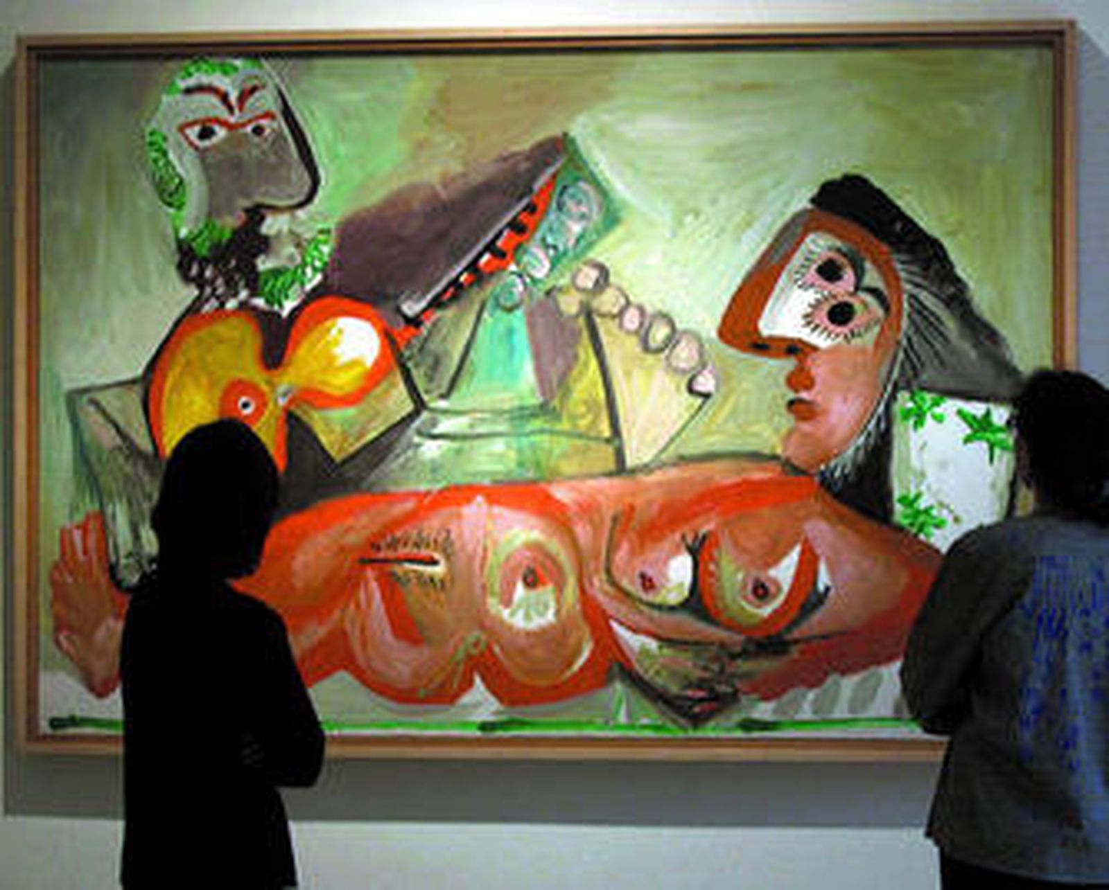 'Desnudo en la cama, y hombre tocando la guitarra', una muestra del erotismo de Picasso.