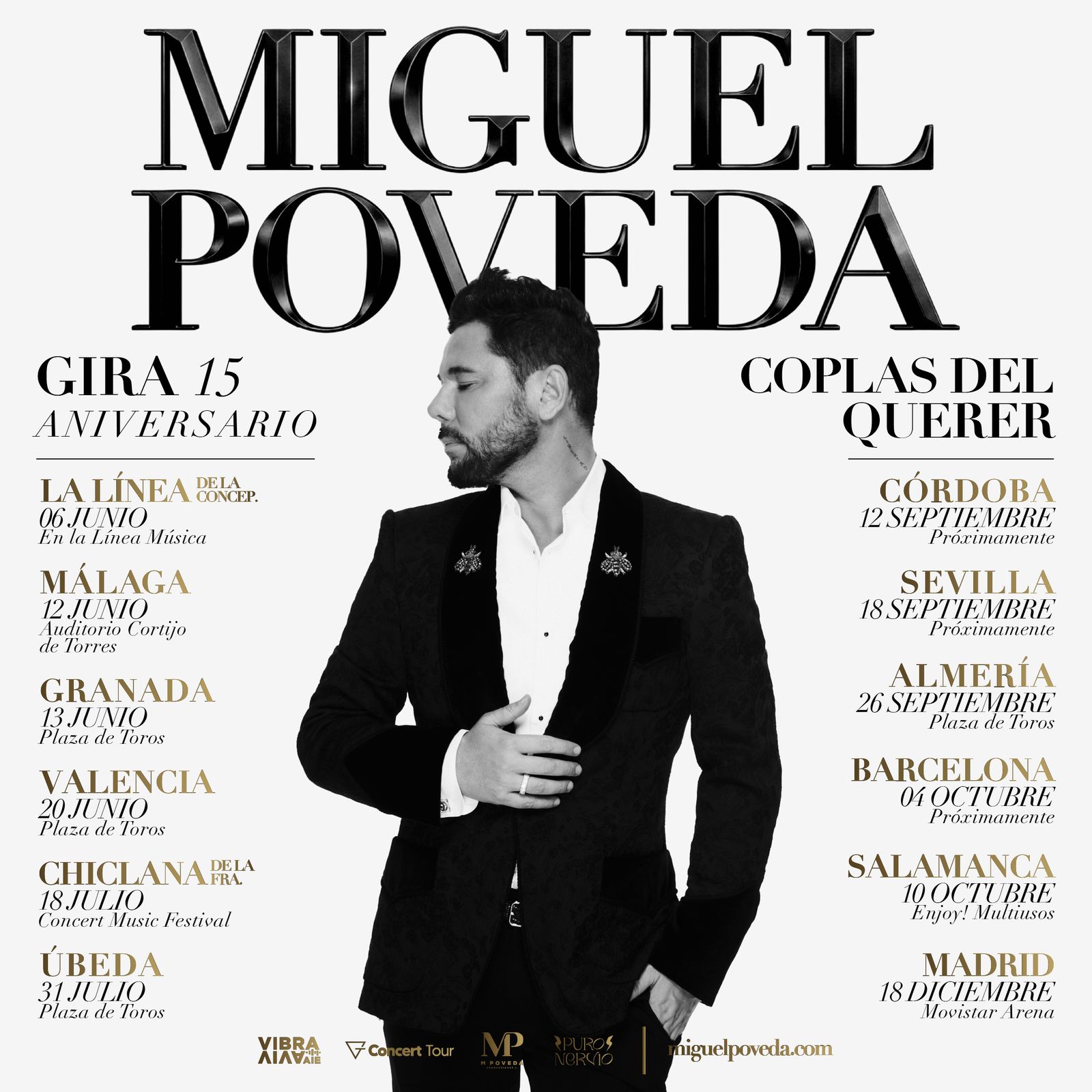 Miguel Poveda celebra el decimoquinto aniversario de 'Coplas del querer' con una gira que arranca en La Línea.