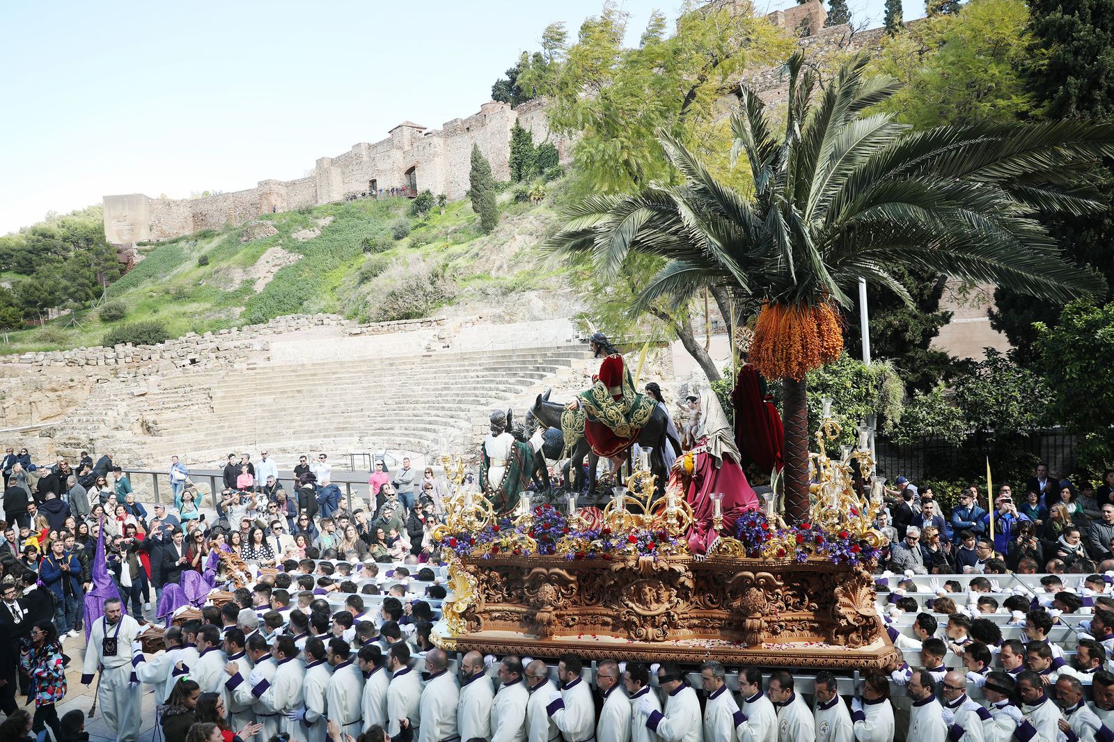 Pollinica en procesión el Domingo de Ramos.
