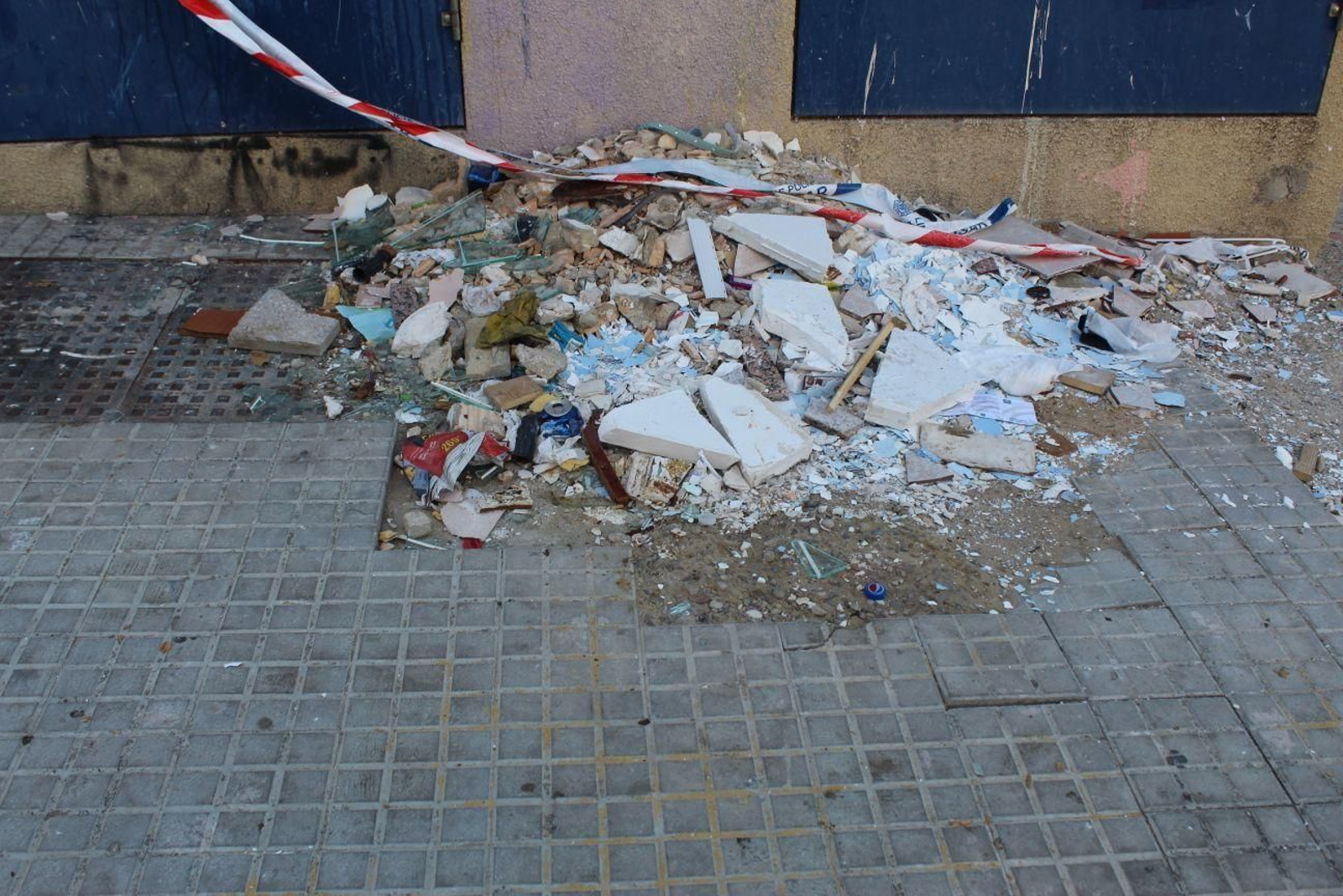 Las imágenes del estado de la barriada