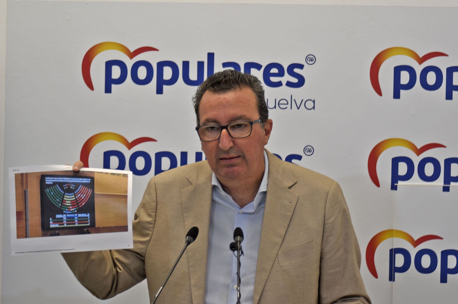 El presidente del PP de Huelva, Manuel Andrés González.