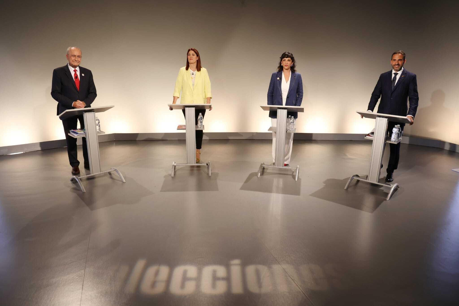 De la Torre, Losada, Morillas y Pérez durante el debate.