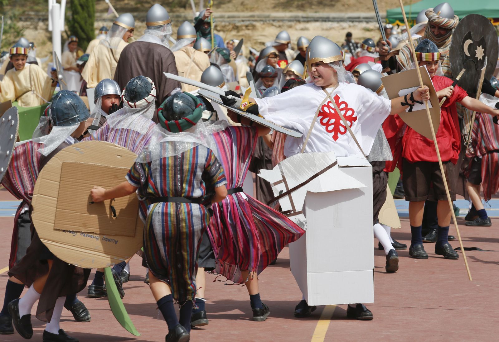 La Batalla de las Navas de Tolosa escenificada por los alumnos de El Romeral
