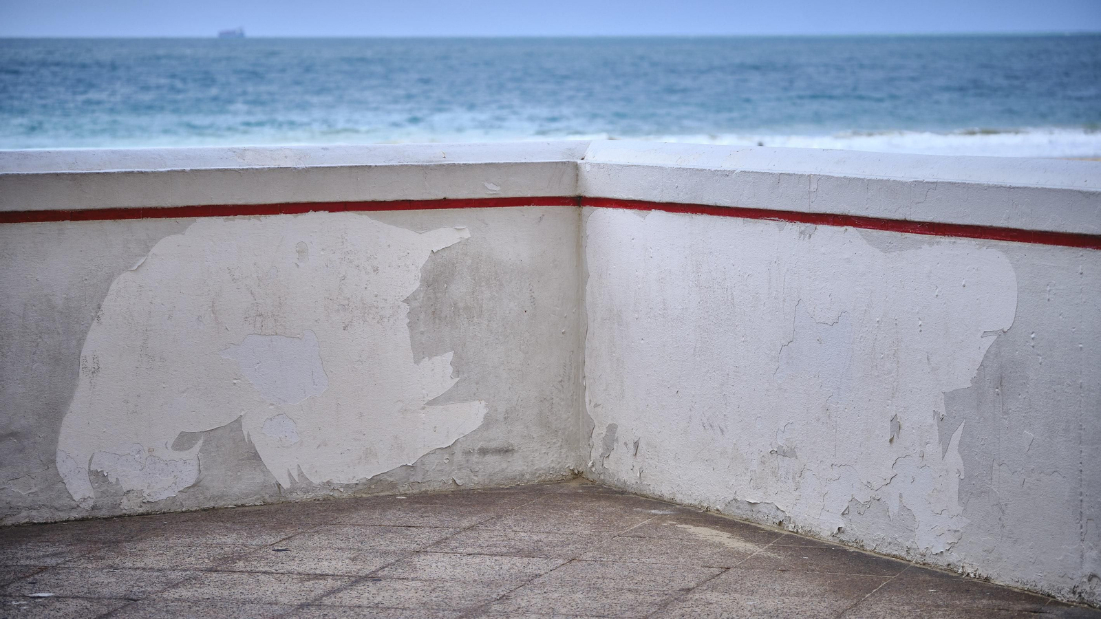 Estado del Paseo Marítimo de Cádiz.