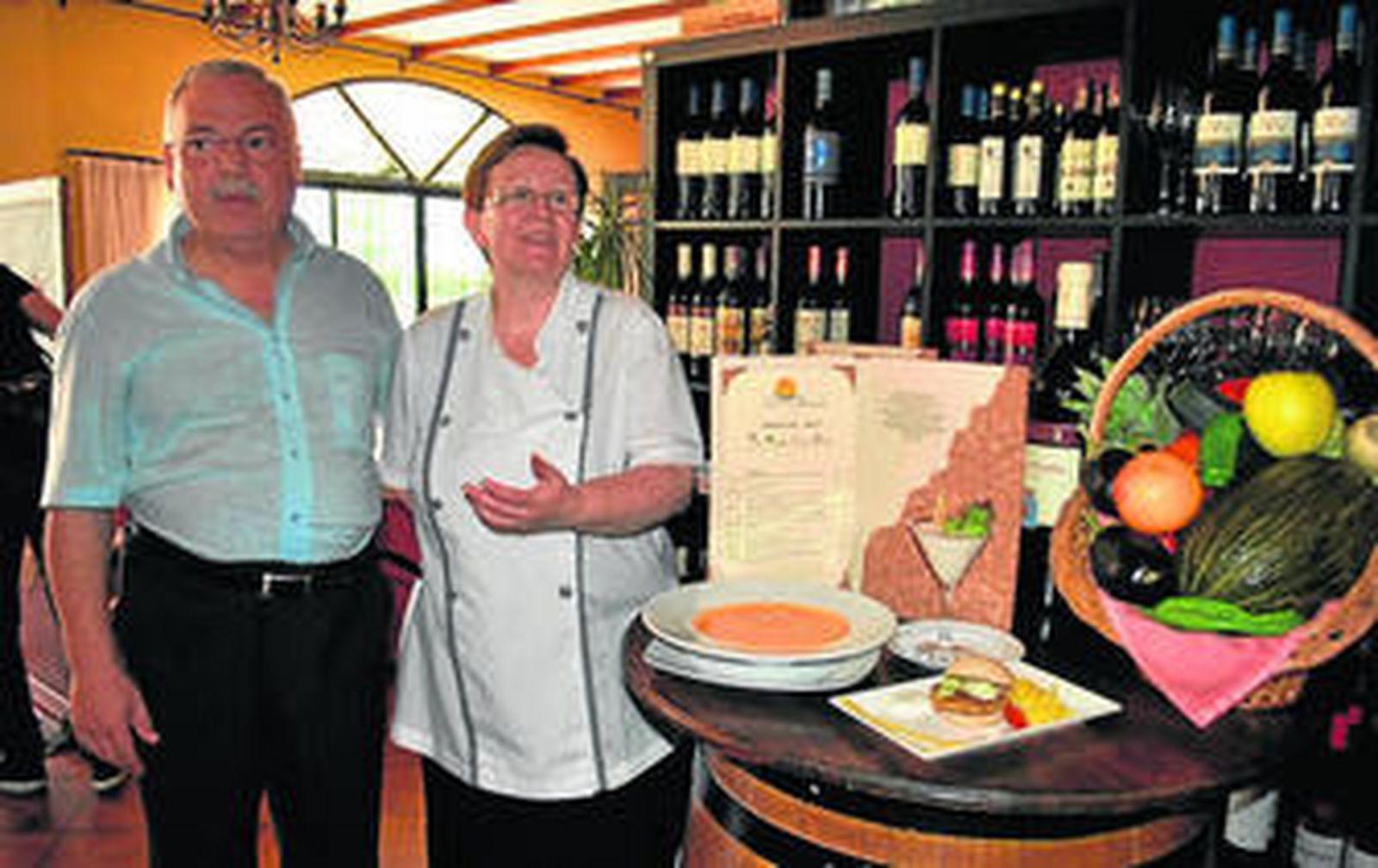 Los propietarios del restaurante.