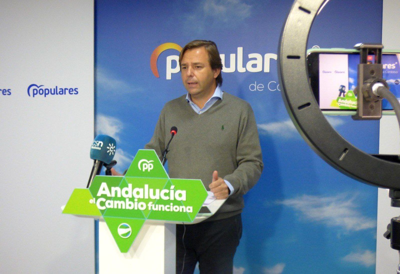 El coordinador general del Partido Popular de Andalucía, Antonio Repullo.