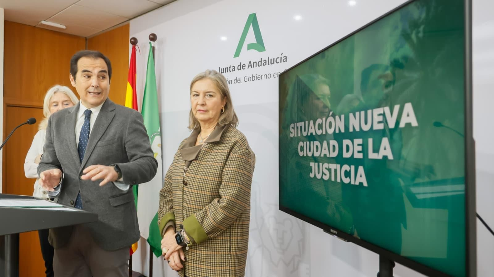 El consejero de Justicia, José Antonio NIeto, esta mañana en Cádiz.