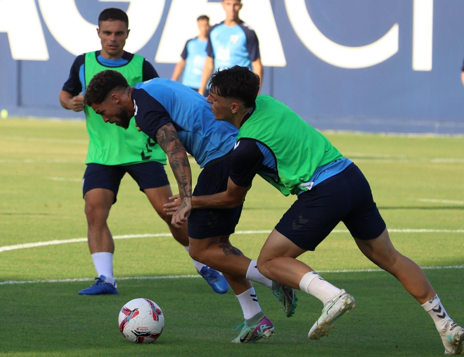 Haitam, como una moto en la última sesión del Málaga CF