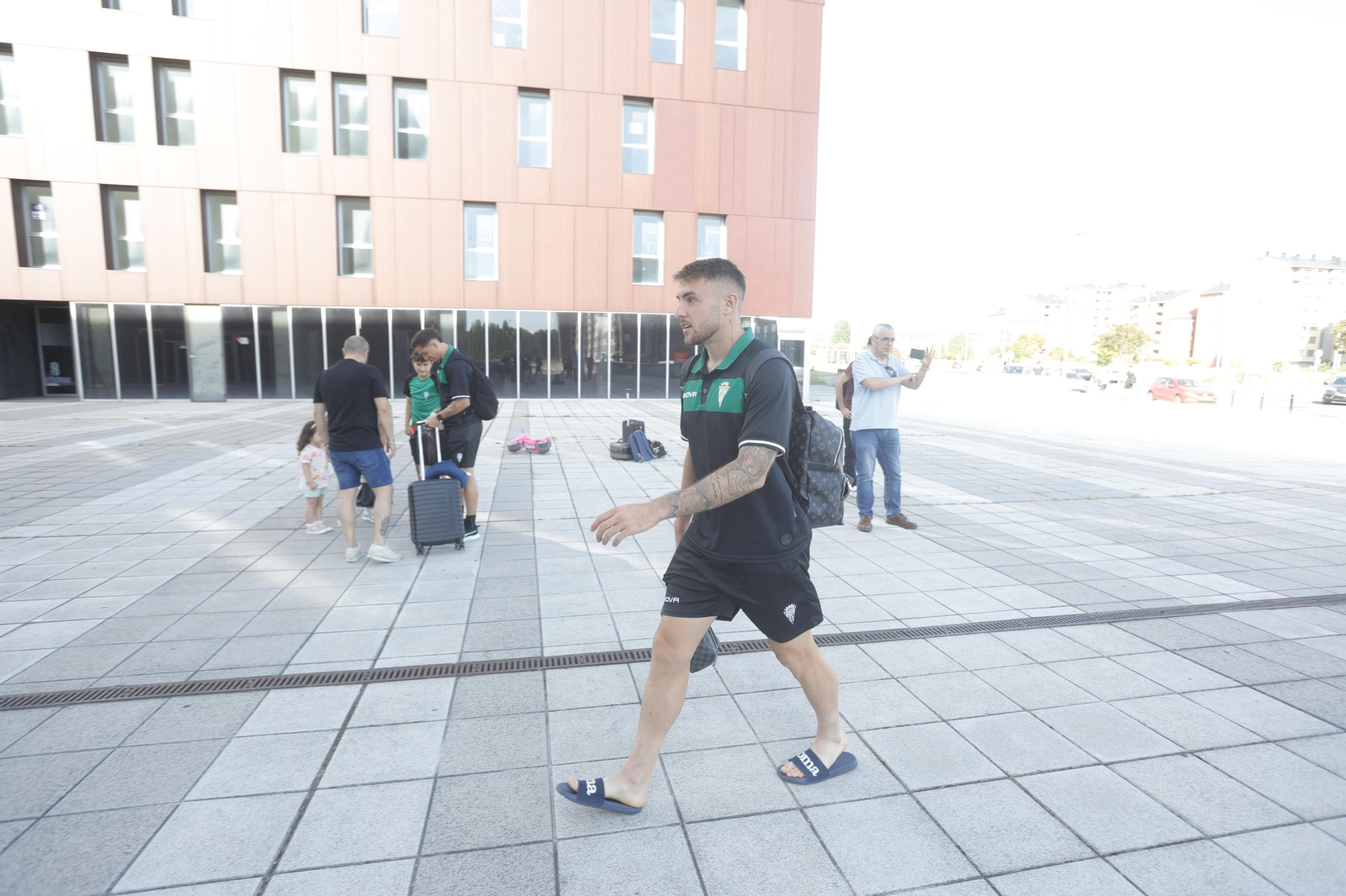 La llegada del Córdoba CF a Ponferrada, en imágenes