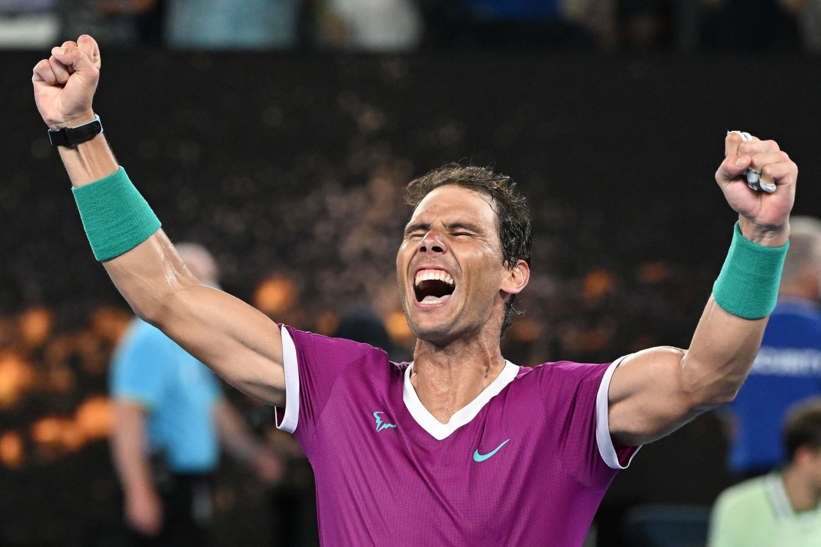 Las imágenes del histórico triunfo de Nadal sobre Medvedev (y 8)