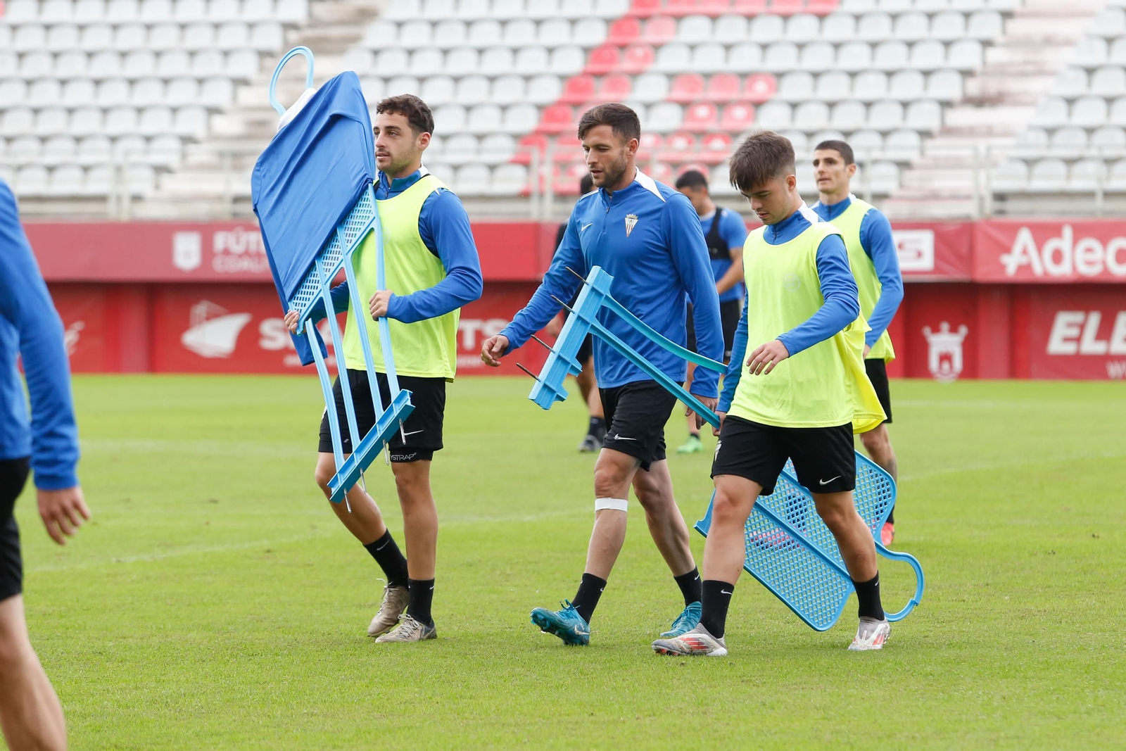 El entrenamiento del Algeciras CF antes de la visita al Recreativo de Huelva