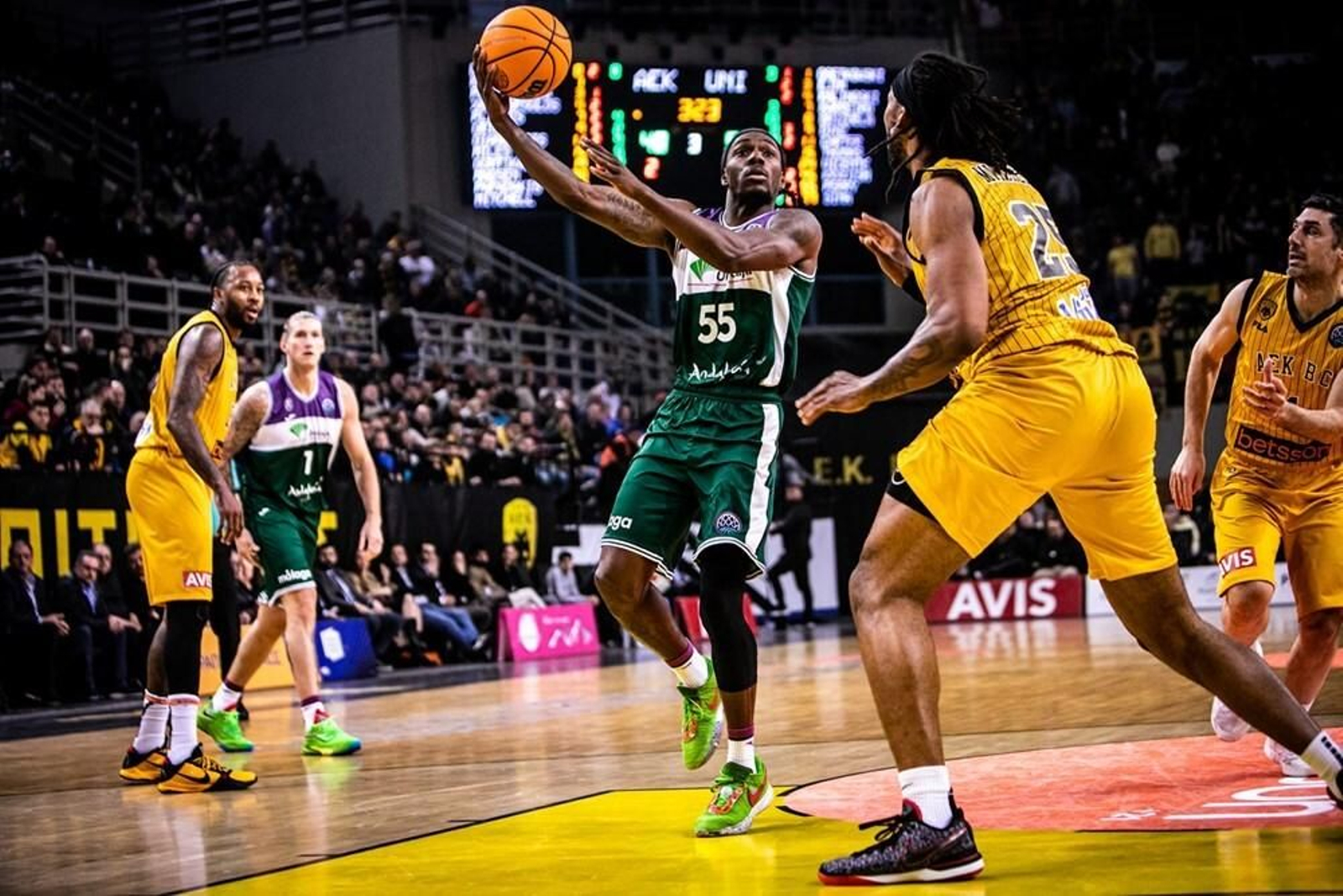 El AEK - Unicaja de la BCL, en fotos