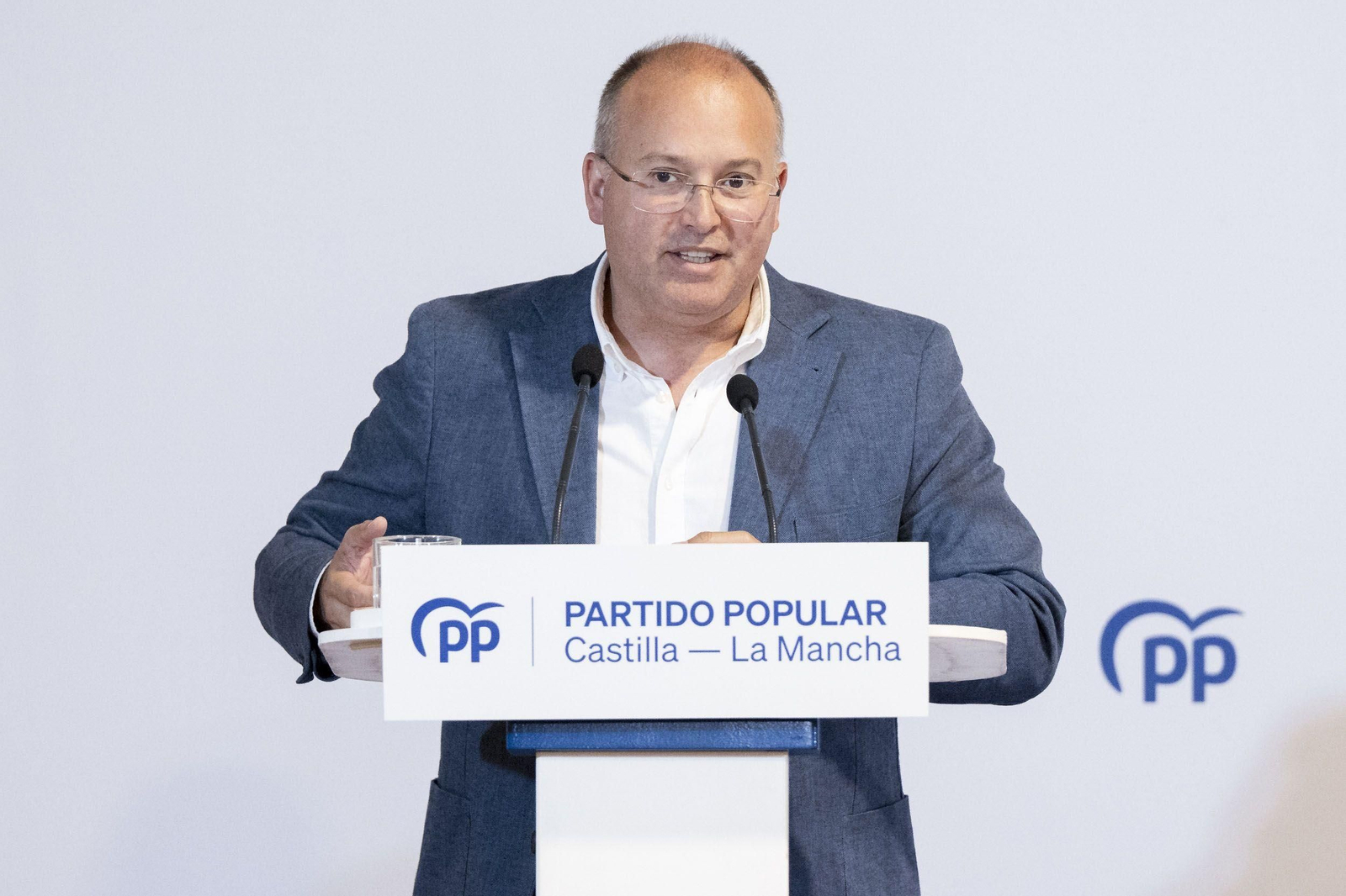 Miguel Tellado, este sábado en un acto del PP castellano-manchego