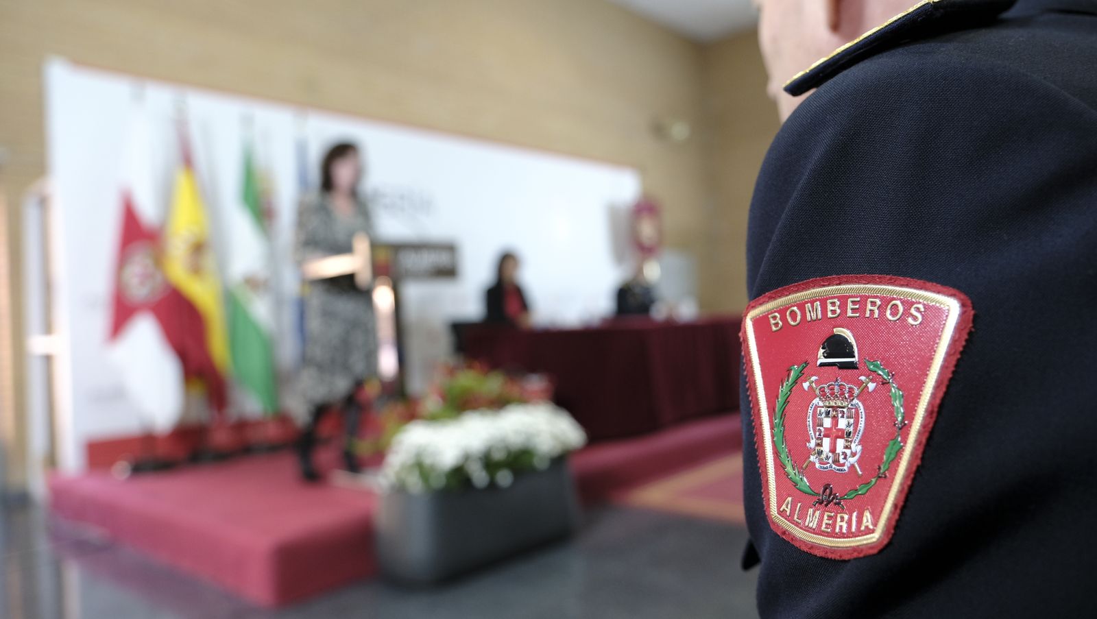 Imágenes del acto del patrón de los bomberos, San Juan de Dios. Almería