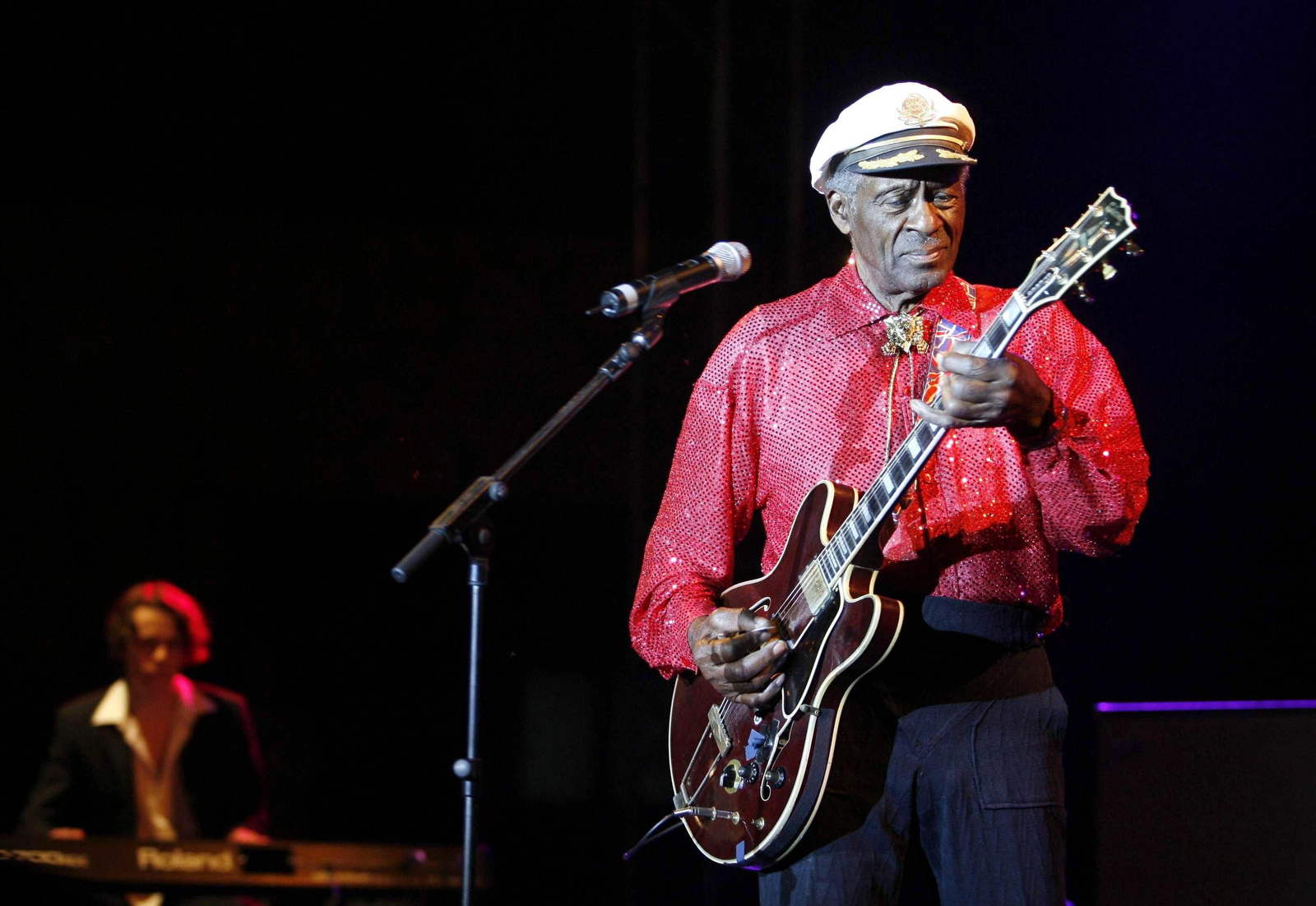 Chuck Berry, en el Festival de la Guitarra de Córdoba en 2008.