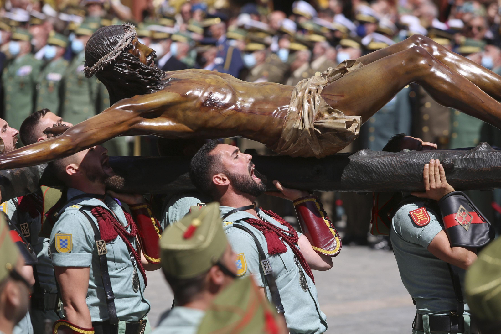Las fotos de la Legión, en el Jueves Santo de Málaga
