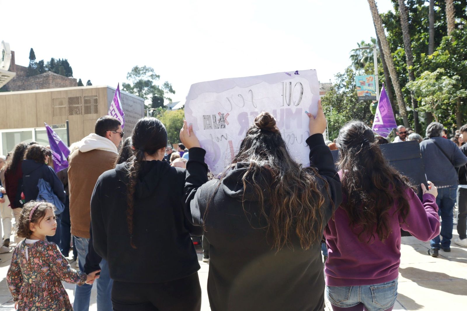 La manifestación del 8M en Málaga, en fotos