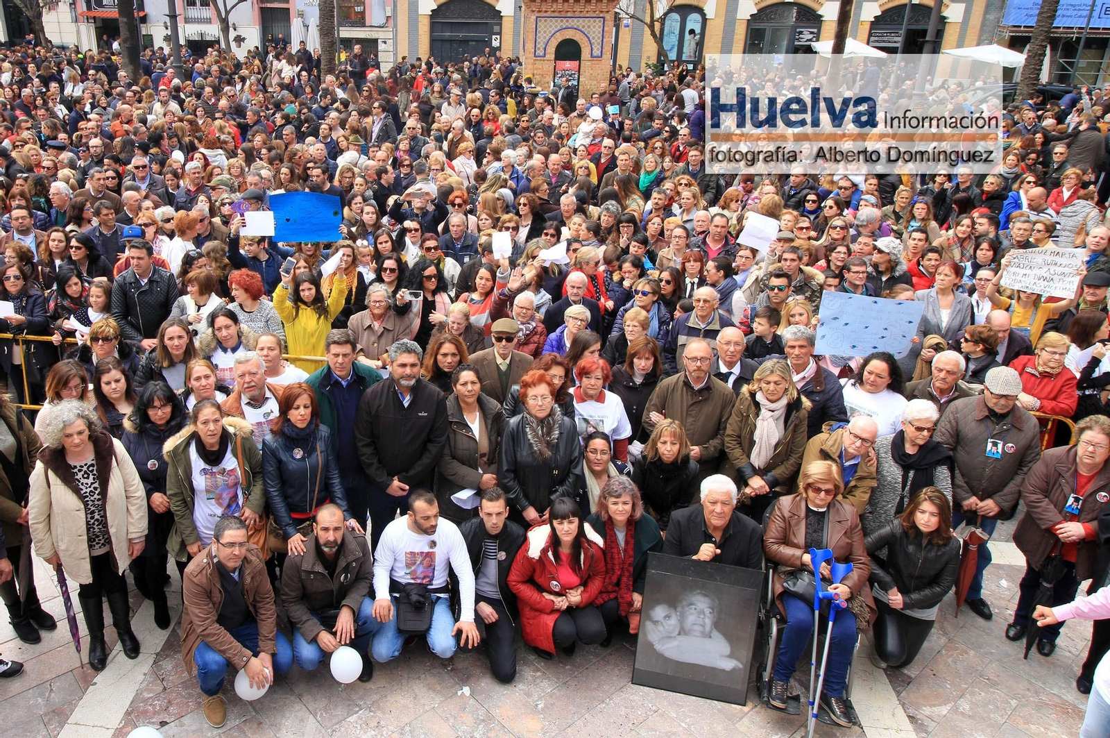 Imágenes de la manifestación contra la derogación de la prisión permanente revisable celebrada en Huelva