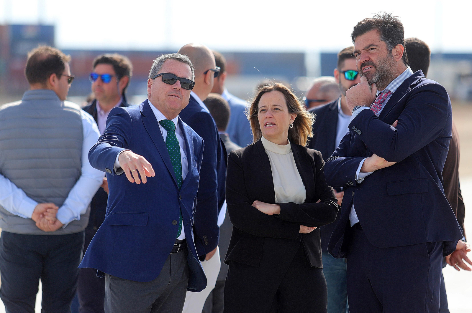 Imágenes de la inauguración de la ampliación norte del Muelle Sur del Puerto de Huelva