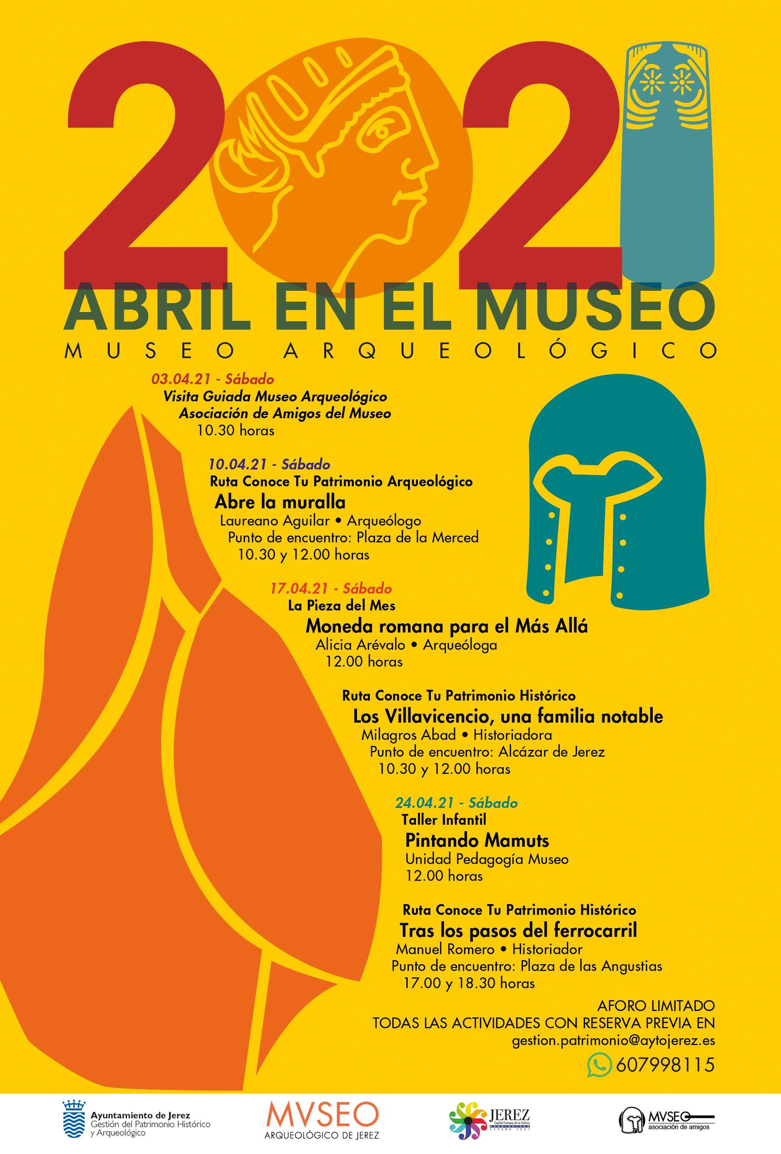 Cartel de la programación de abril.