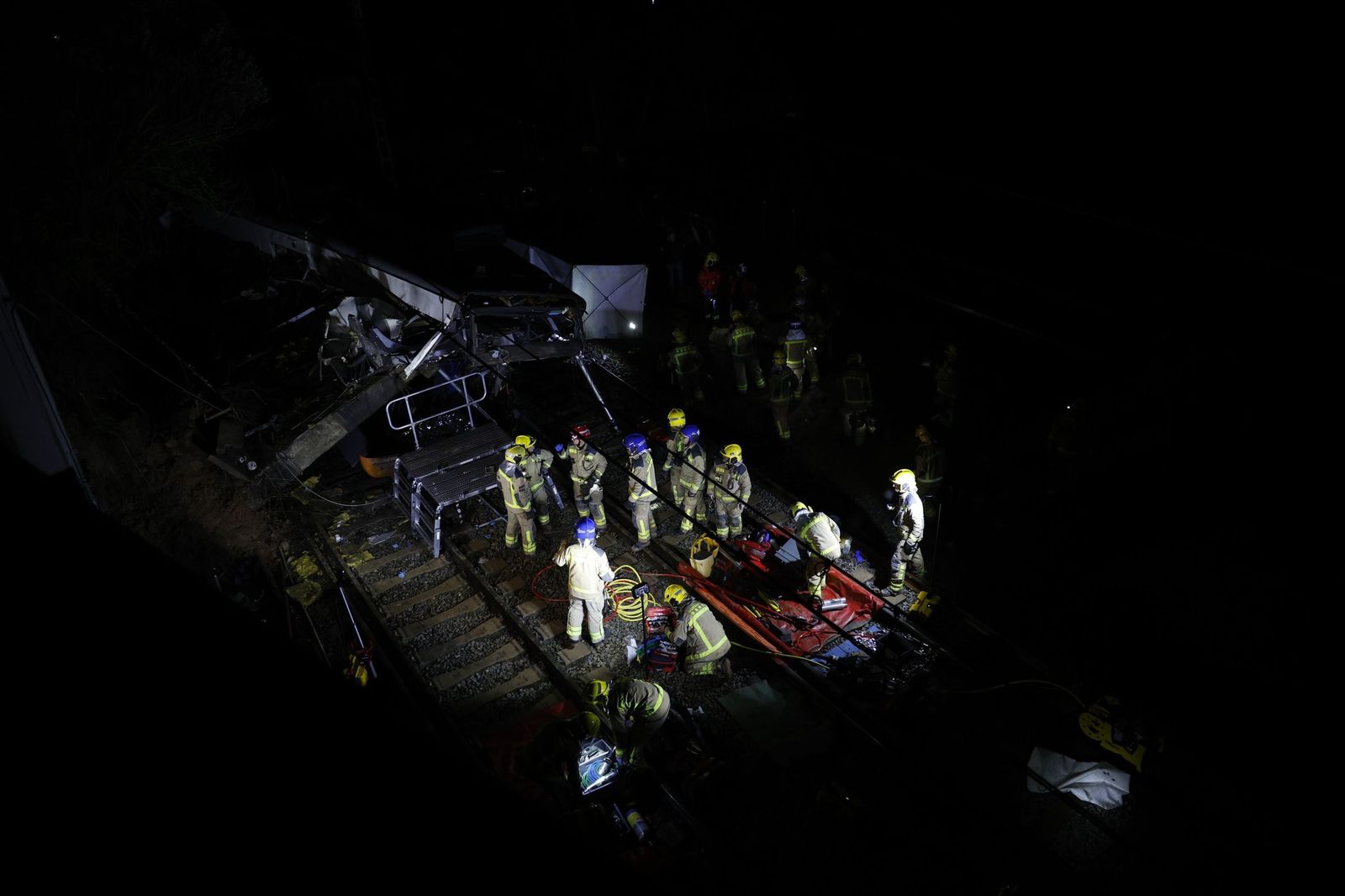 En imágenes, el accidente de tren en Barcelona