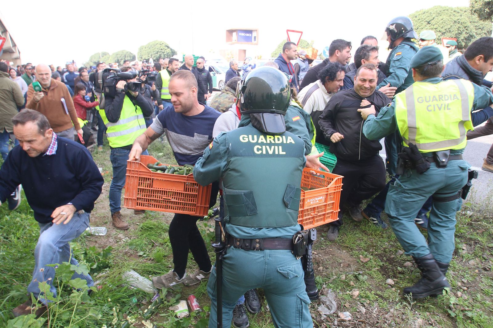 Las imágenes de la manifestación de agricultores
