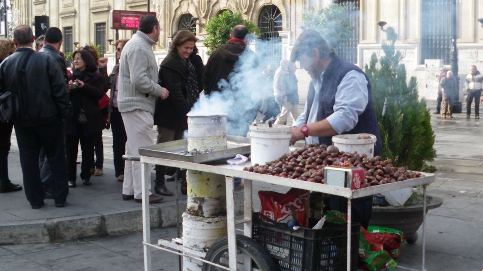 Las castañas son un alimento típico del otoño.