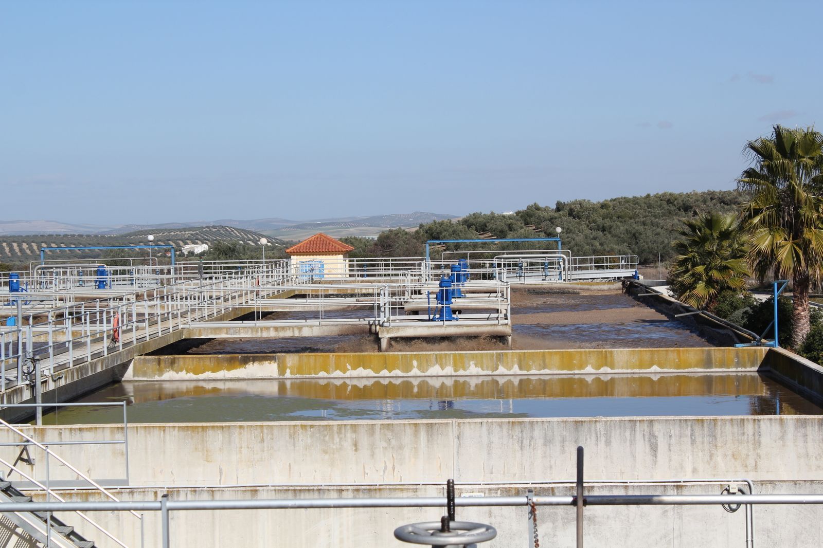 Depuradora de aguas residuales de Montilla donde se realiza el proyecto Reutivar.