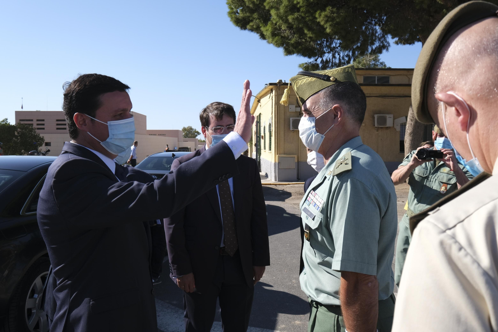 Fotogalería inauguración pista de atletismo y campo de rugby en la Base Militar Álvarez de Sotomayor