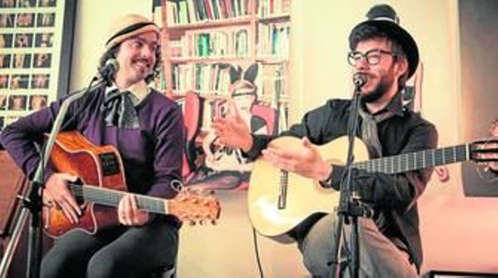 Félix y Miguel, componentes del grupo isleño Antílopez.