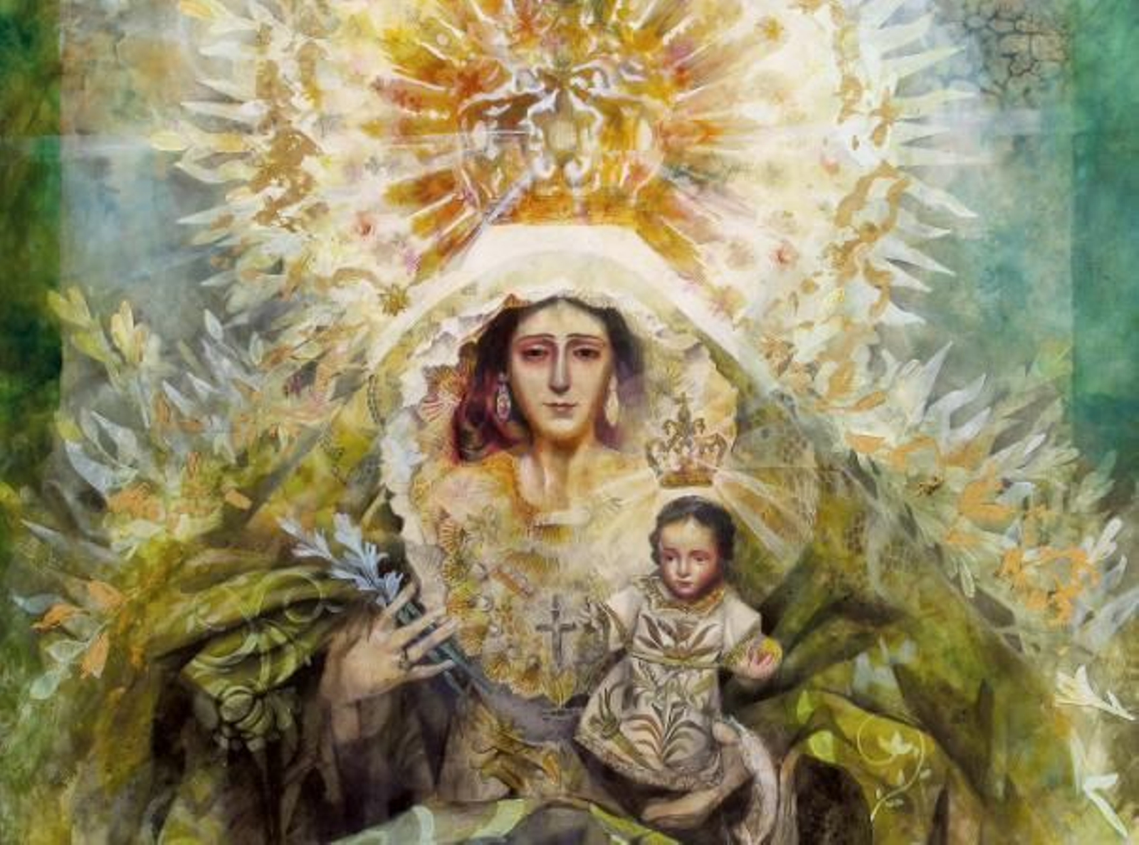 La Virgen protagoniza la escena junto al Niño