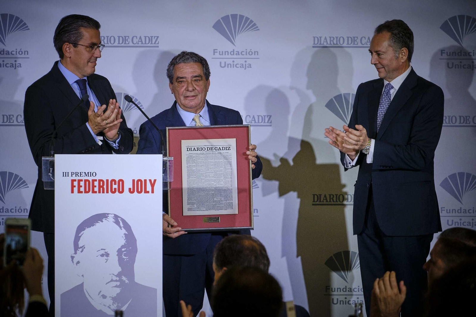 Entrega del premio Federico Joly a Augusto Delkáder
