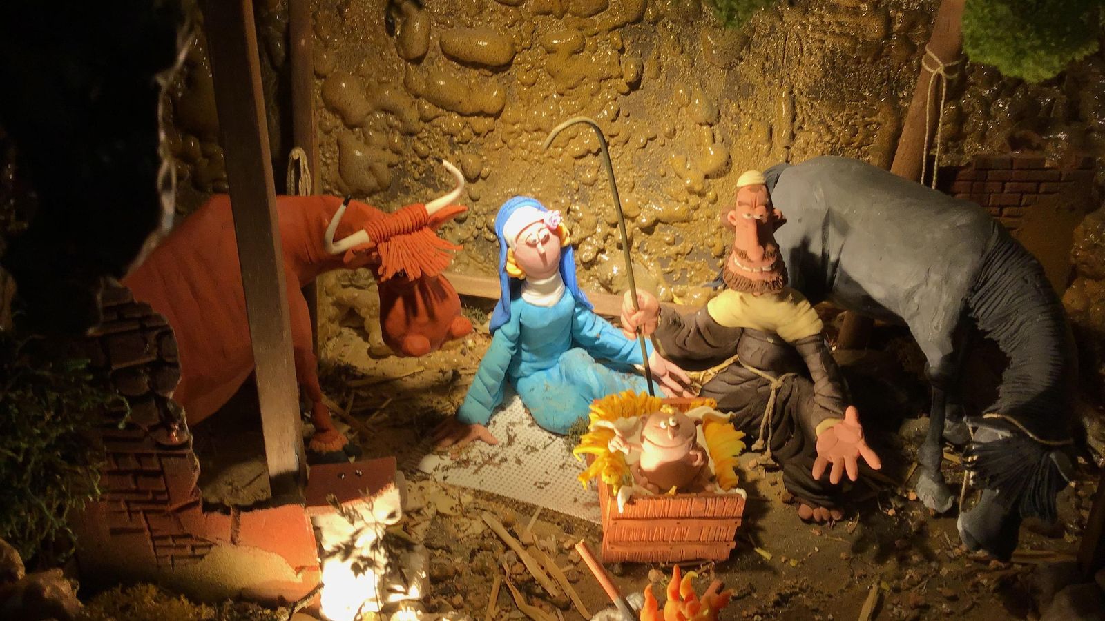 Nacimiento del Belén de Plastilina de Tomares.