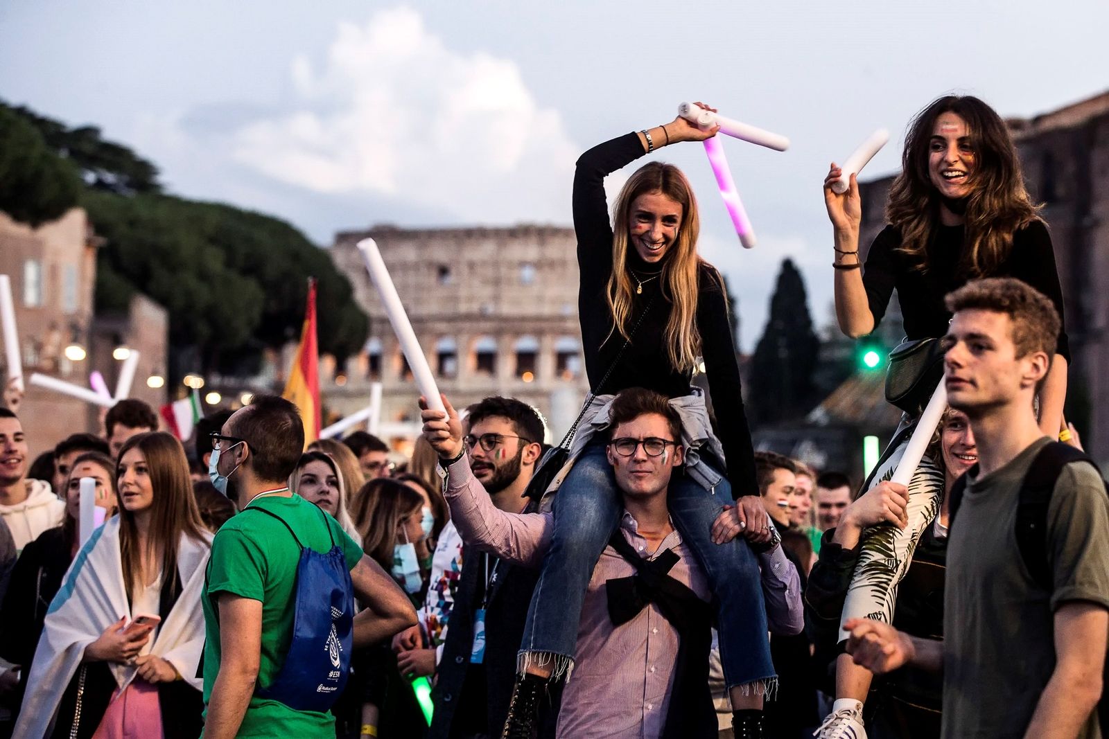 Erasmus españoles en Italia.