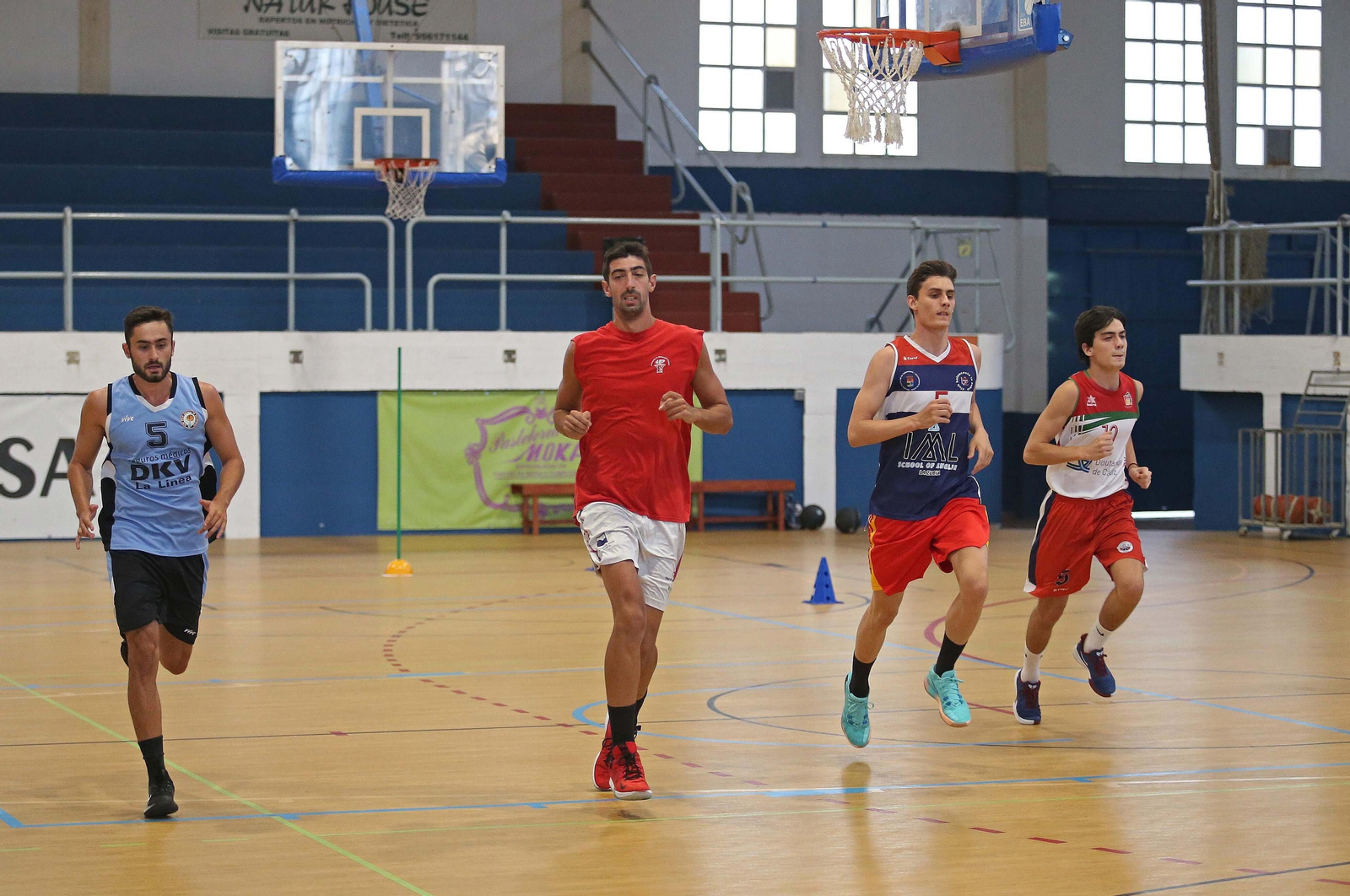 Jugadores de la ULB, durante un entrenamiento