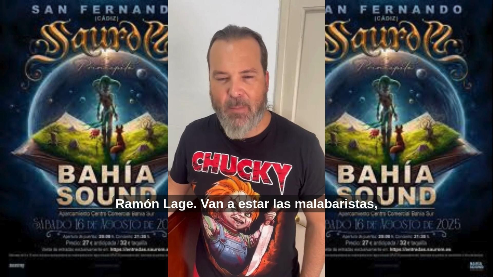 Saurom desvela algunas sorpresas de su concierto en el Bahía Sound de San Fernando