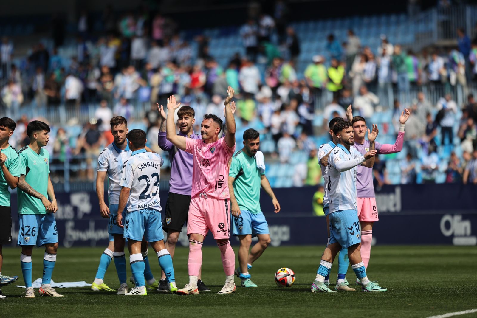 La fiesta final en La Rosaleda, en fotos