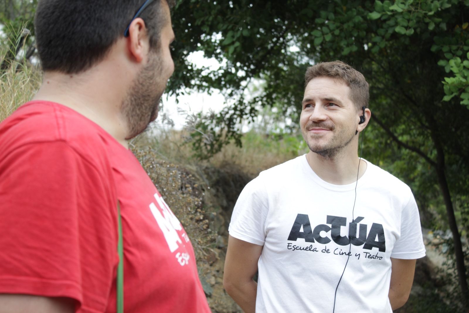Gonzalo Moya durante un rodaje.