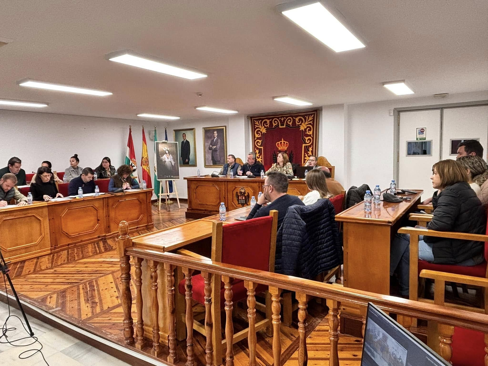 Momento de la sesión plenaria en el Ayuntamiento de Pulpí.