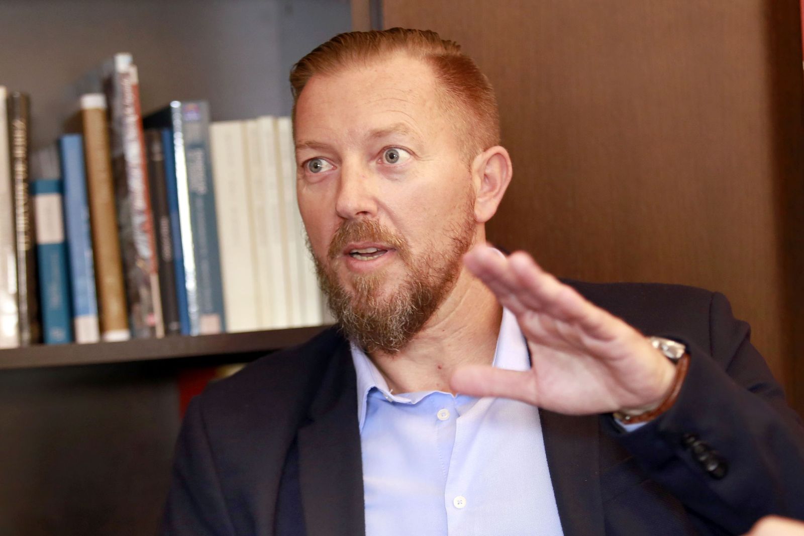 David Morales, en una imagen tomada en 2019 durante una entrevista con Diario de Jerez.